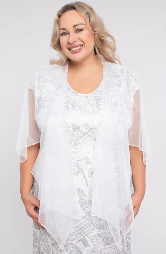 Beli šifonski bolero