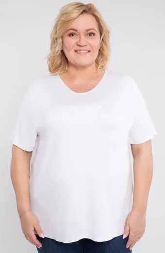 Bela pletena bluza