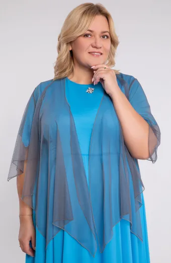 Siv šifonski bolero