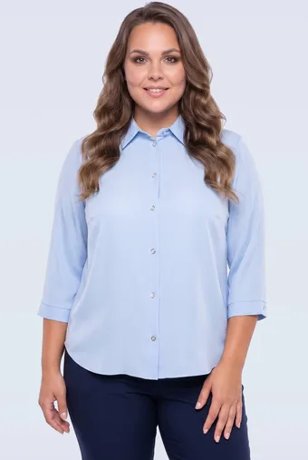 kopija od Temno modra bluza z belim vzorcem in žepi