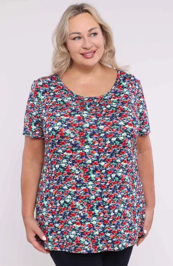 Bluza z barvitimi rožami