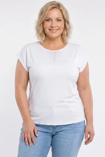 Bluza z belimi zvezdami in solzami v netopirju