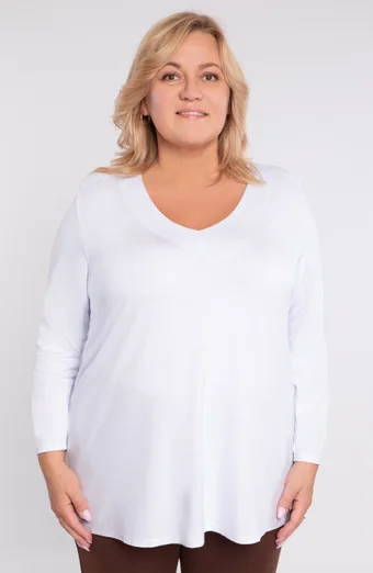 Bela viskozna bluza