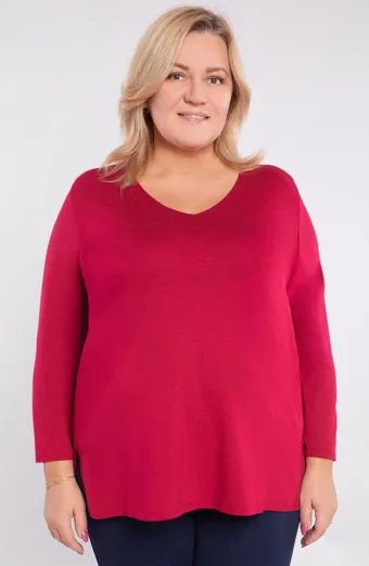 Bordo viskozna bluza