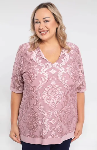 Elegantna roza bluza