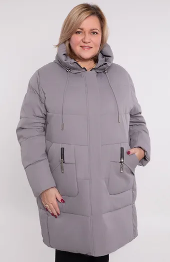Svetlo siva zimska jakna
