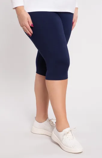 Temno modre 3/4 legice z visokim pasom