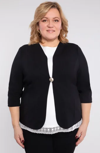 Črna kratka jakna