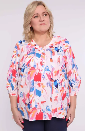 Bluza z barvitimi vzorci