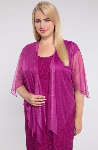 Roza bolero z roza okraski