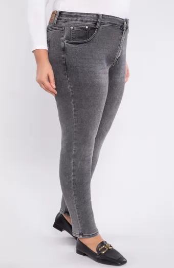 Temno sive slim fit kavbojke