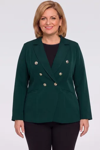 Formalna temno zelena blazer