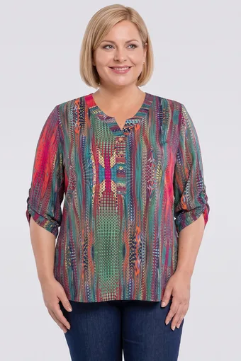 Bluza z barvitimi vzorci