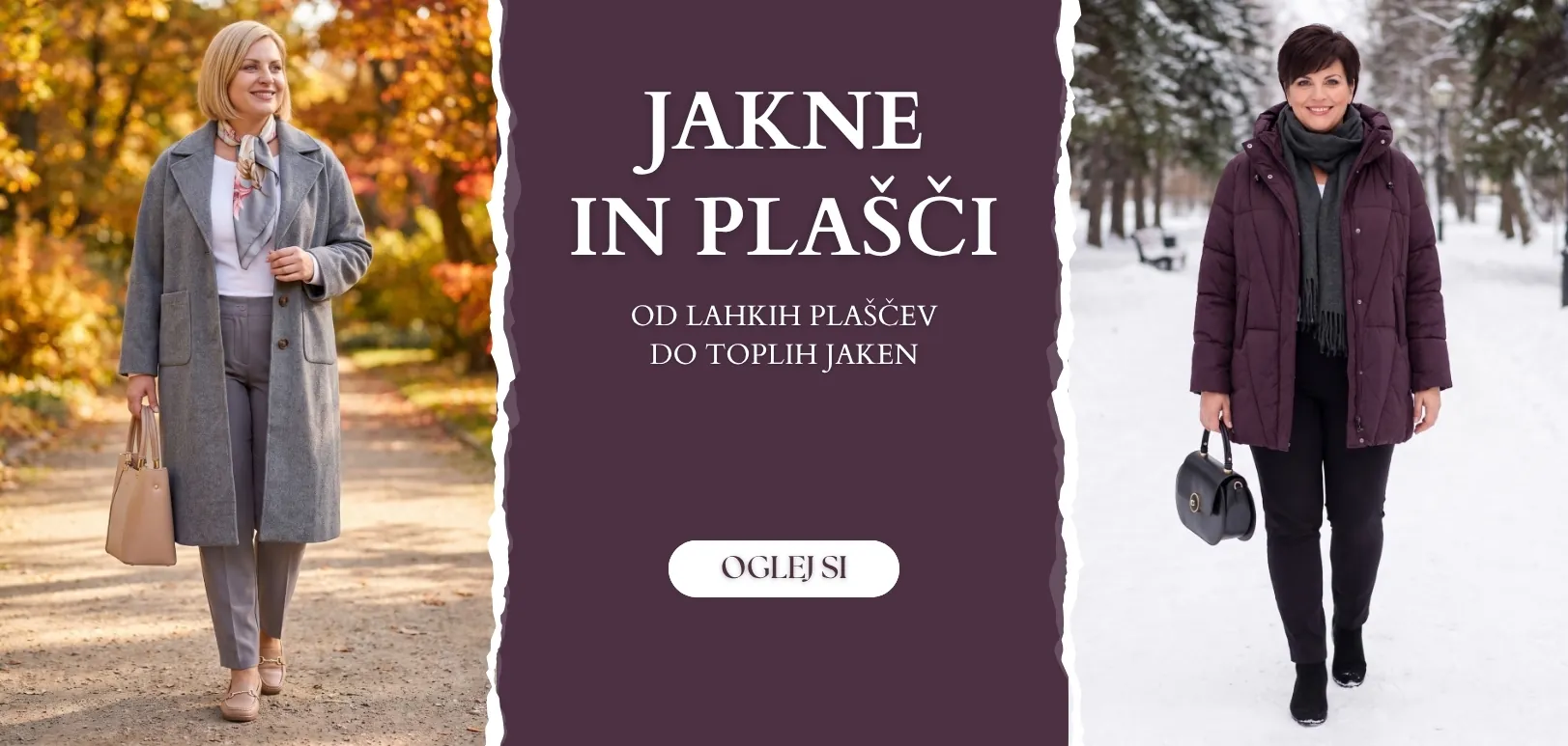 Ženske jakne in plašči velike velikosti