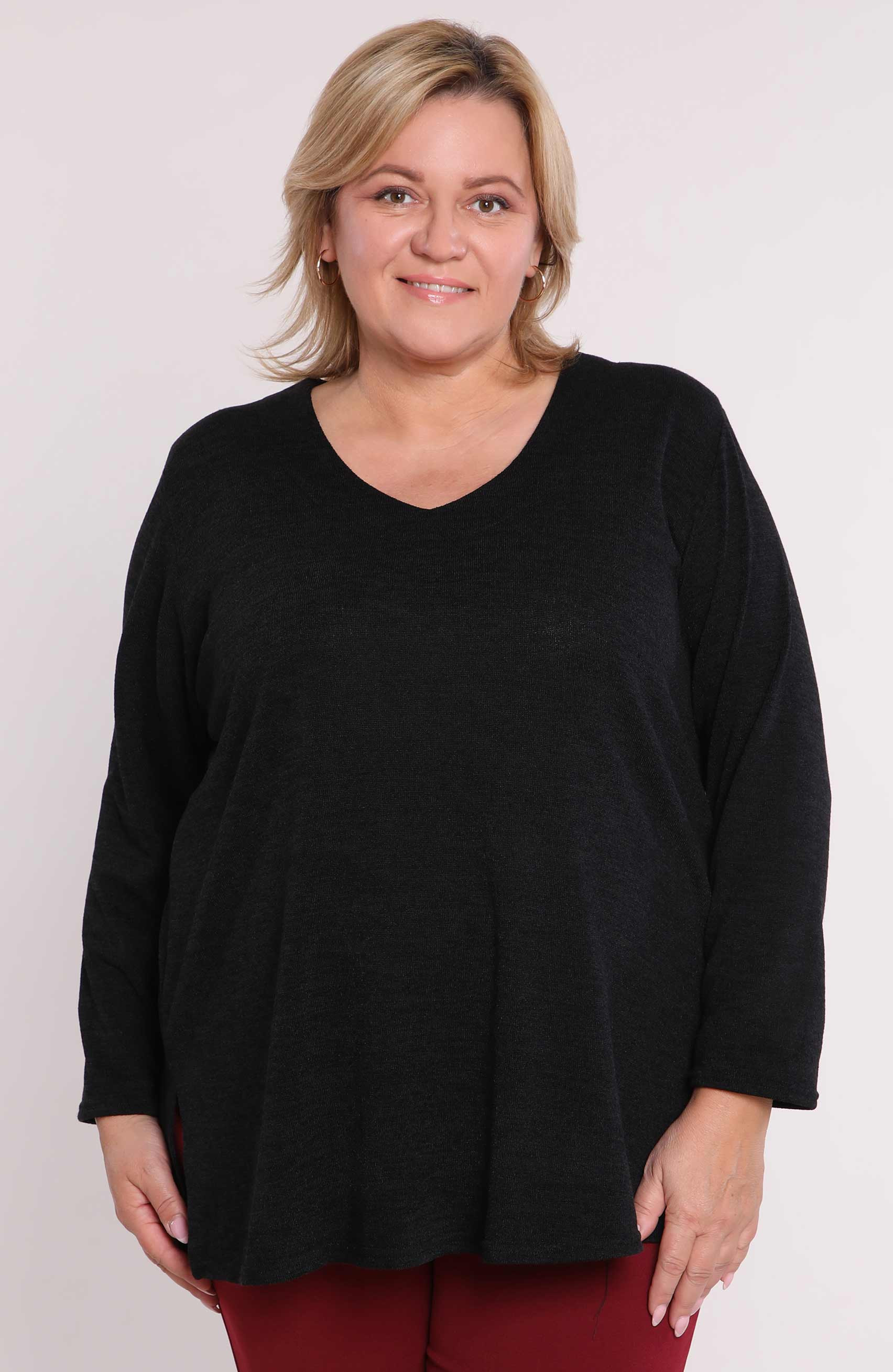 Topla črna bluza