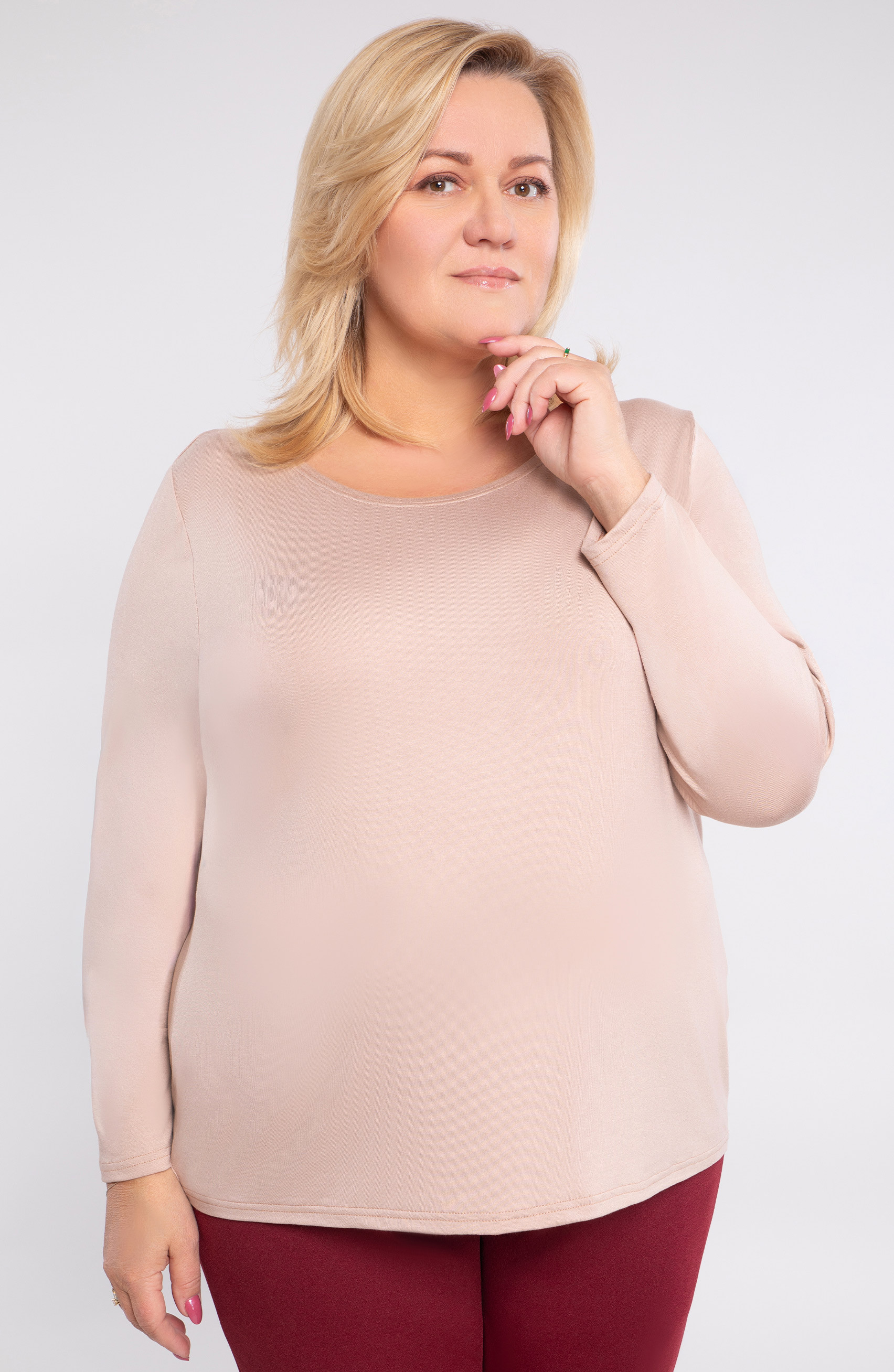 Navadna bež bluza